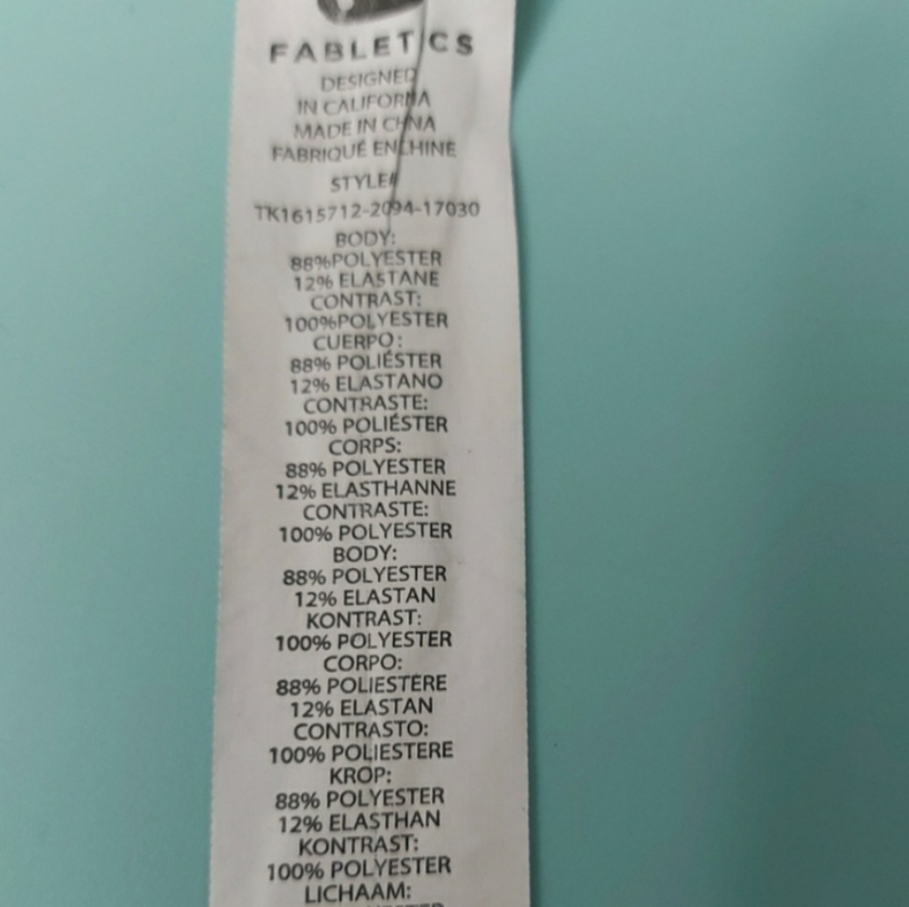 Fabletics Racerback Netted Floral Tank - Picture 6 of 6